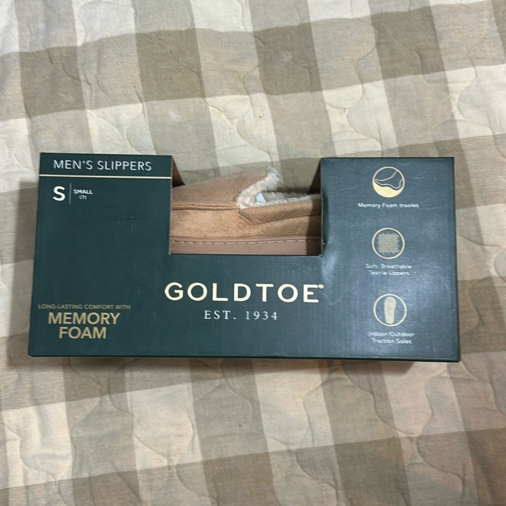 Men’s Gold Toe Slippers